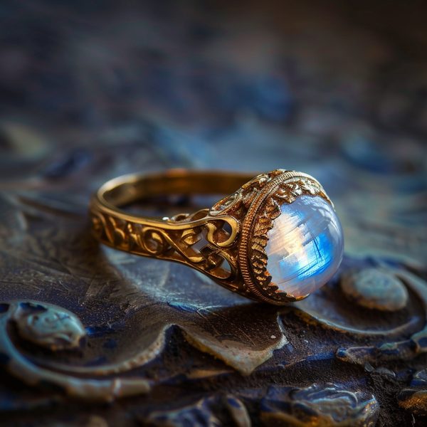 Bague pierre de lune : éclat et vertus cachés